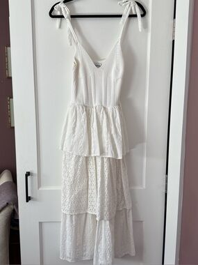 En Saison Croix White Sundress